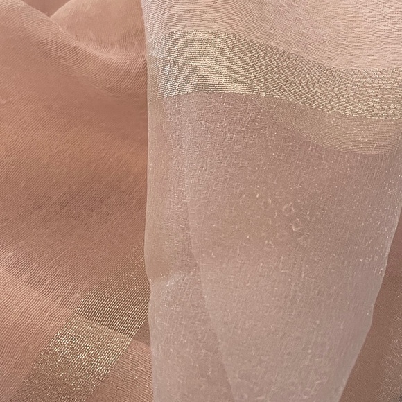 Elegant Pink and Gold Women's Scarf - Picture 3 of 3